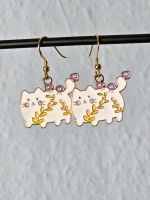 Katzen Ohrringe mit vergoldeten Sterling Silber Schwerin - Mueßer Holz Vorschau