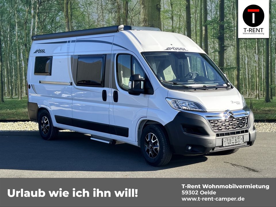 Pössl 2WIN S Kastenwagen mieten AHK Wohnmobil 29.6.-14.7.24 in Oelde