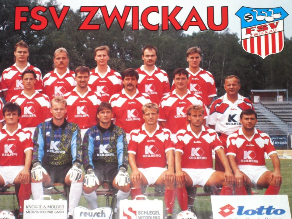 FSV Zwickau Saison 1994/1995 Poster 60x48cm BSG Sachsenring *TOP* in Zwickau