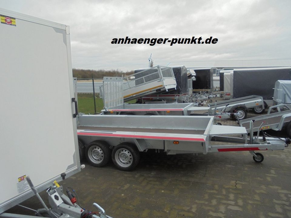 PKW ALUMINIUM HOCHLADER TANDEM Anhänger 3060 x 1530 mm 2000kg 2to in Xanten