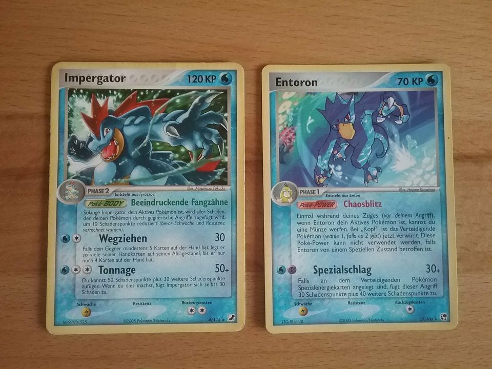 Pokemon-Karten: Impergator / Entoron in Heroldsbach