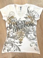 Harley Davidson T-Shirt weiß/ bedruckt Größe S Bayern - Friedberg Vorschau