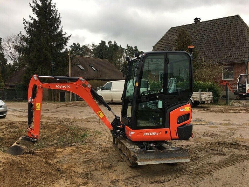 Minibagger mieten, Radlader mieten, Schachtarbeiten in Biesenthal