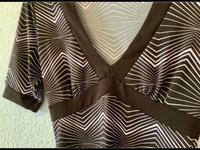 OASIS Shirt Top Muster Retro grafisch Stretch 70er 60er Vintage Leipzig - Plagwitz Vorschau