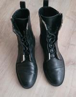 Stiefel Stiefeletten Leder Zara 36 schwarz Rostock - Stadtmitte Vorschau
