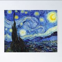 Vincent van Gogh - Sternennacht Poster Obergiesing-Fasangarten - Obergiesing Vorschau