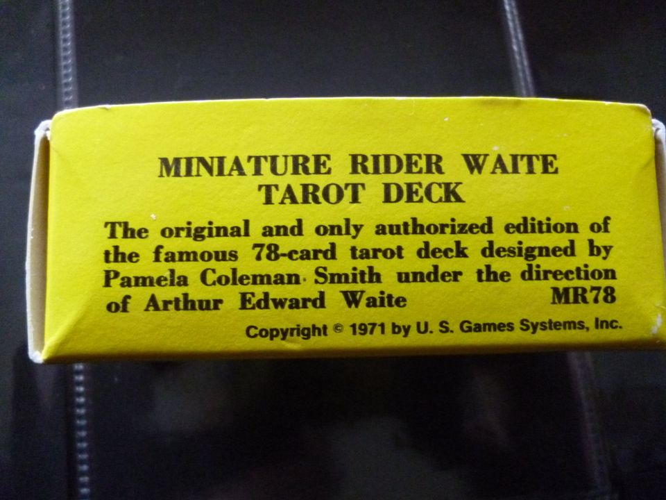 Miniature Rider Waite Tarot deck 1971 SEHR RAR NEU in Alpenrod