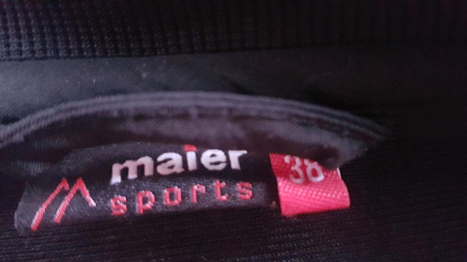 Maier Sports Softshell Jacke Damen schwarz Größe M wie Neu in Günzburg