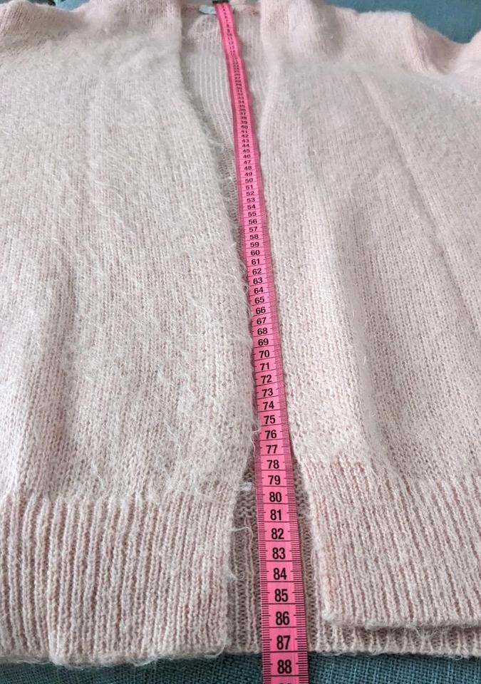 Closed Cardigan Strickjacke rosa mit Mohair & Wolle L in Jevenstedt