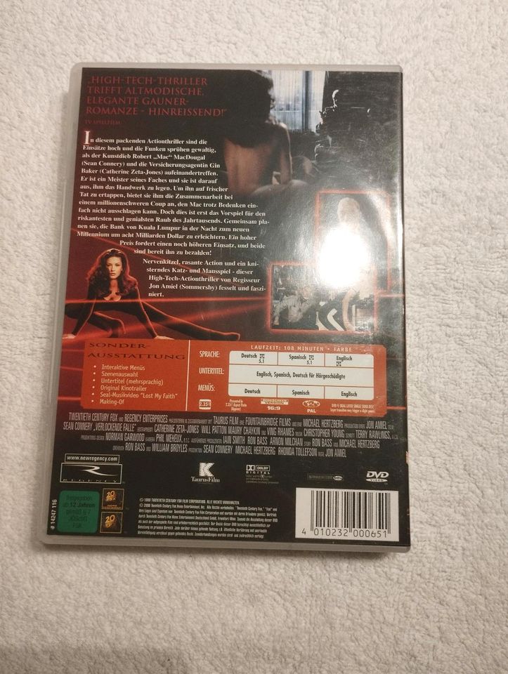 DVD - Verlockende Falle - Sean Connery - Cathrine Zeta Jones in Monschau
