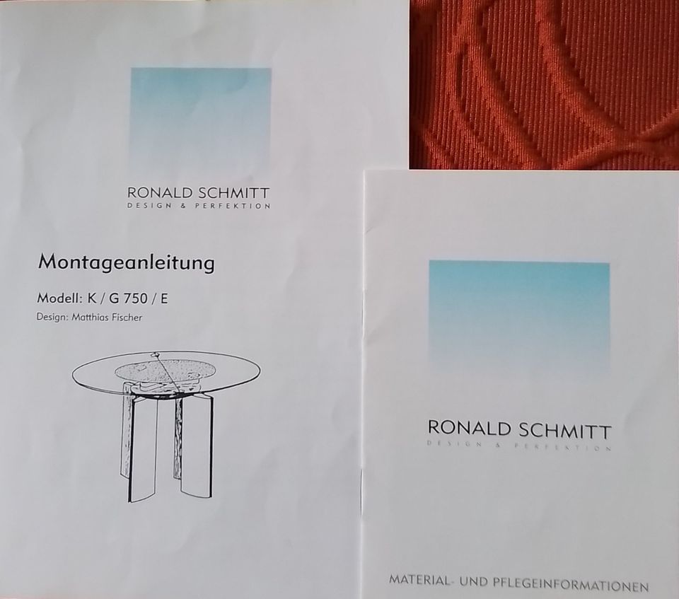 Ronald Schmitt Designer Esstisch oval Glasesstisch in Hamm