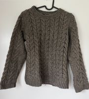 Strickpullover H&M braun Zopfmuster Gr. S/M Niedersachsen - Oederquart Vorschau