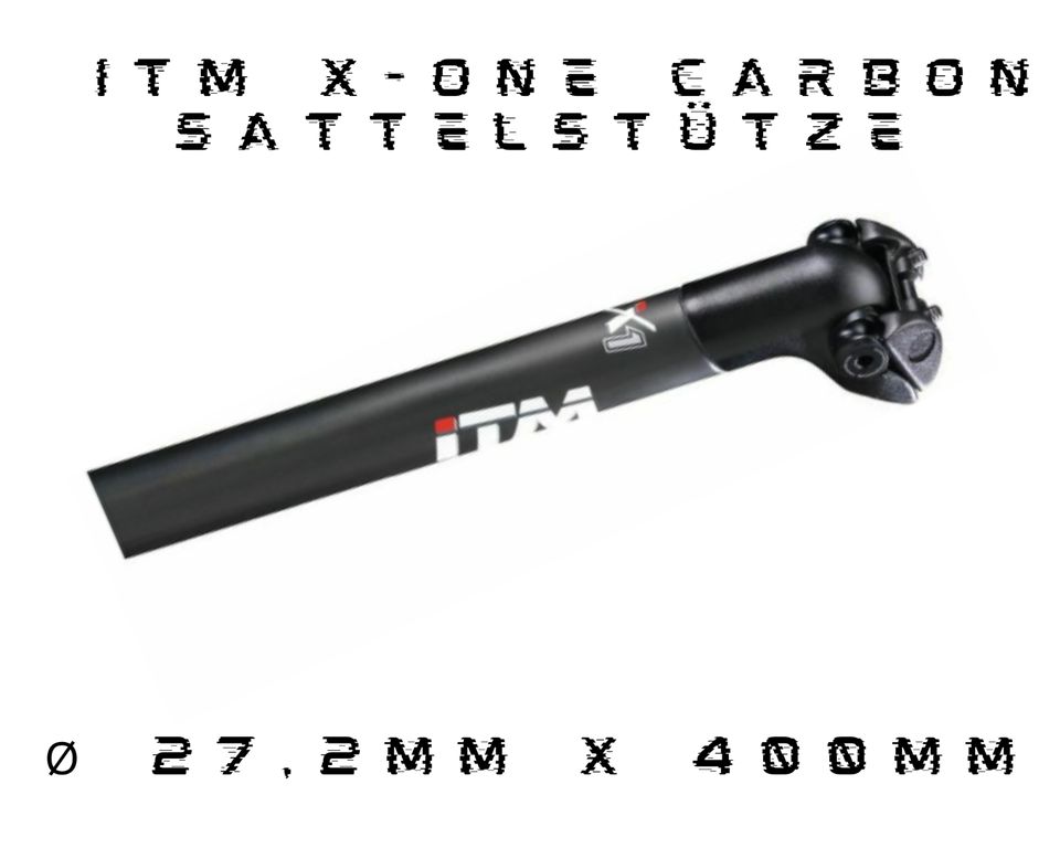 ITM X-One Carbon Sattelstütze Ø 27,2mm x 400mm Sit'N'Go | NEU in Köln