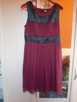 hübsches weinrotes Chiffon Kleid Dresden - Pieschen Vorschau