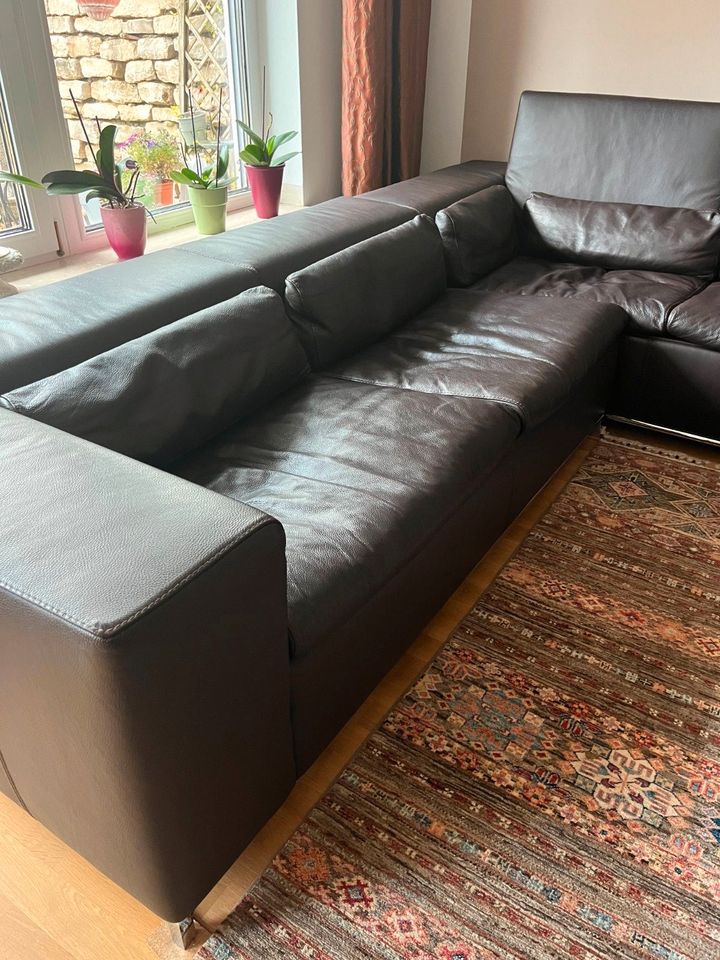 Hochwertiger Ledercouch - Designer Ecksofa in München