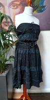 MANGO Boho Ibiza Coachella Häkel Volants Maxi Rock Bandeau Kleid Düsseldorf - Hafen Vorschau