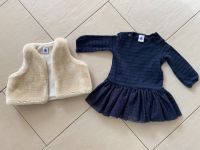 Petit Bateau Outfit - Kleid, Teddyweste, Strumpfhose Gr. 62/68 Hessen - Dietzenbach Vorschau