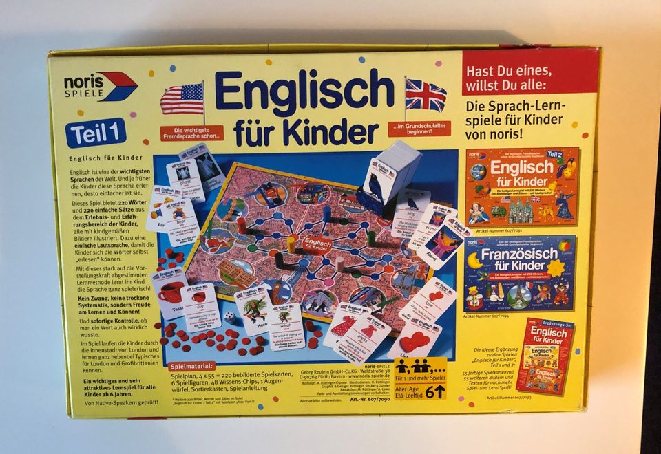 Spiel Englisch für Kinder, Teil 1, Noris Spiele in Lindenthal - Köln Weiden  | eBay Kleinanzeigen ist jetzt Kleinanzeigen