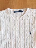 Polo Ralph Lauren Pullover Gr L 40 Creme retro Zopfmuster Nordrhein-Westfalen - Telgte Vorschau