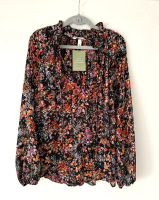 Bluse H&M Gr. S schwarz mit Blüten NEU mit Etikett Niedersachsen - Gifhorn Vorschau