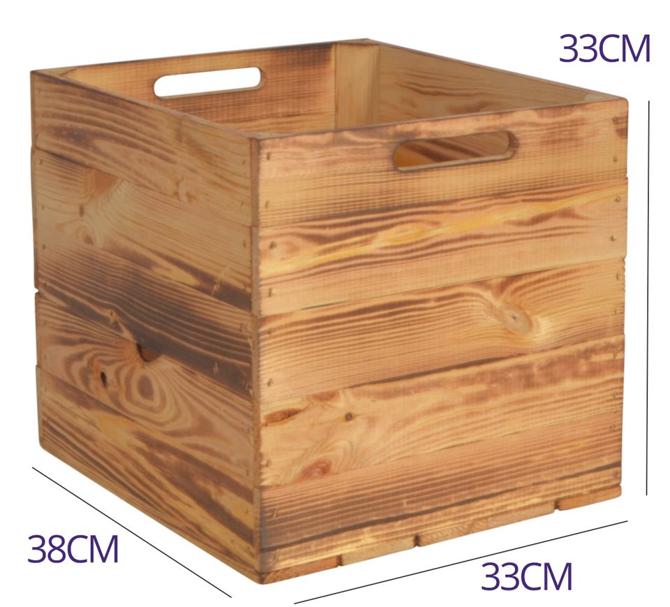 CHICCIE Kallax Holzkiste Karl 33x38x33cm - Aufbewahrungsbox Kiste in Heiden