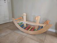 Kletterbogen Kletterdreieck Holz Wippe Rutsche 4-in-1 Montessori Niedersachsen - Neu Wulmstorf Vorschau