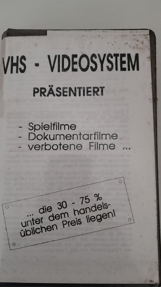 VHS-Cassetten Original in Holenberg