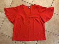 Rotes Shirt mit Flügelärmeln von H&M, Größe 38 Bayern - Gaimersheim Vorschau