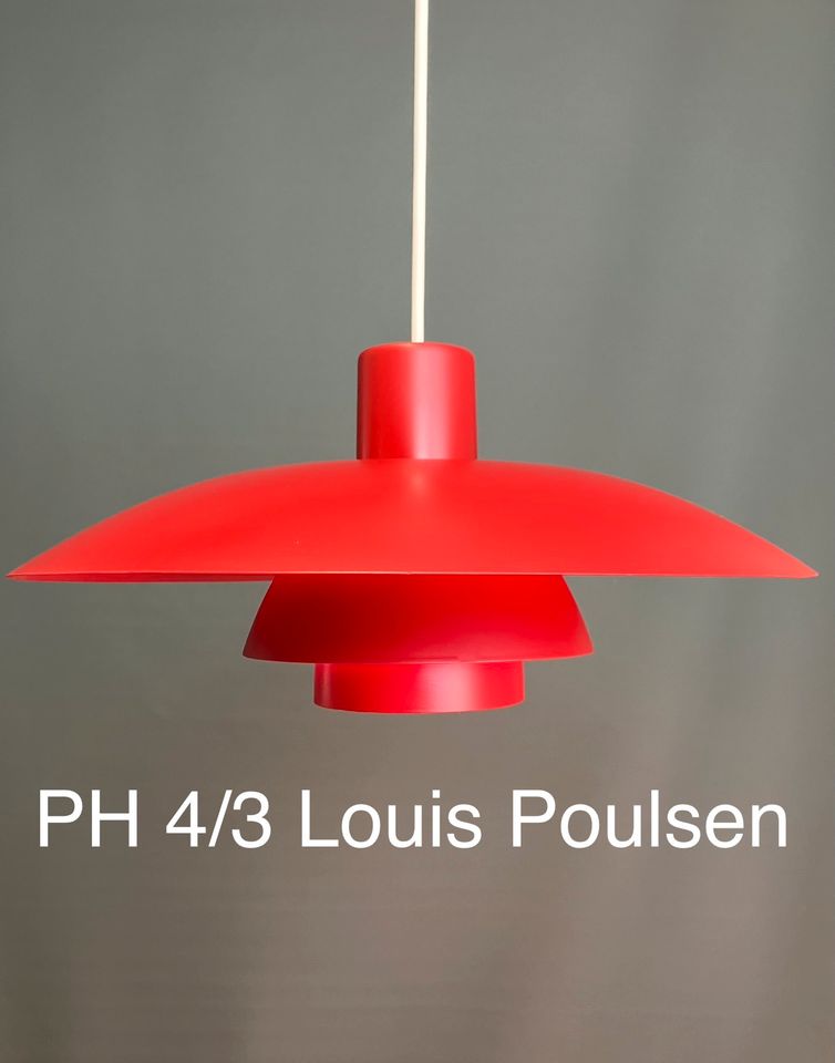 Lampe vintage Louis Poulsen Werkstattpendel Ära Lyfa PH retro 70s in Düsseldorf