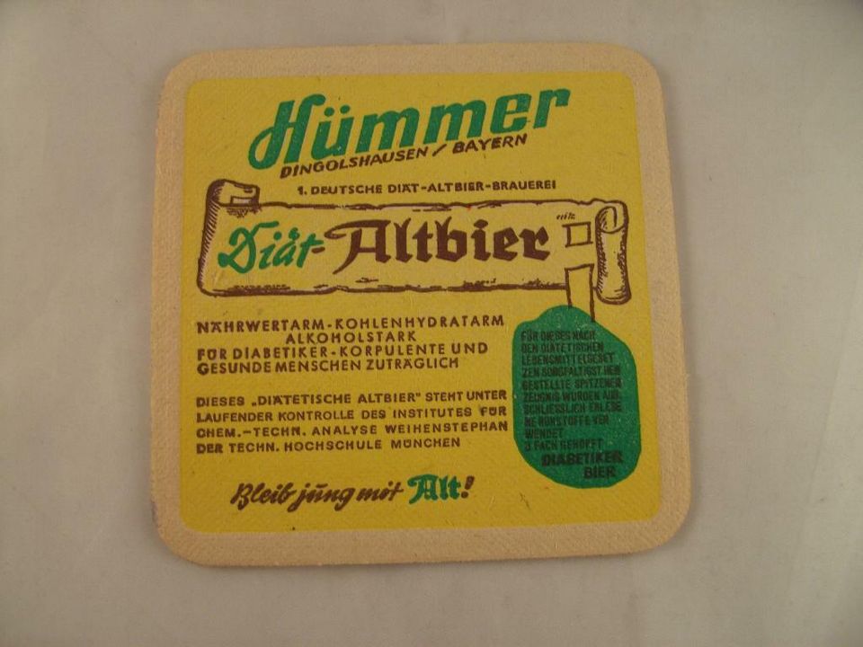 Bierdeckel Hümmer Dingolshausen / Bayern, Altbier in Bamberg