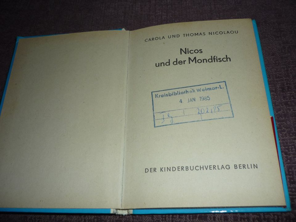 Nicos und der Mondfisch - Trompeterbücher Nr. 85 - DDR Ausgabe in Plauen