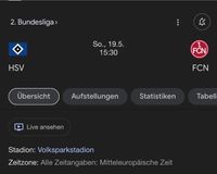 Ticket Nordtribüne HSV vs Nürnberg 19.15. Pankow - Prenzlauer Berg Vorschau