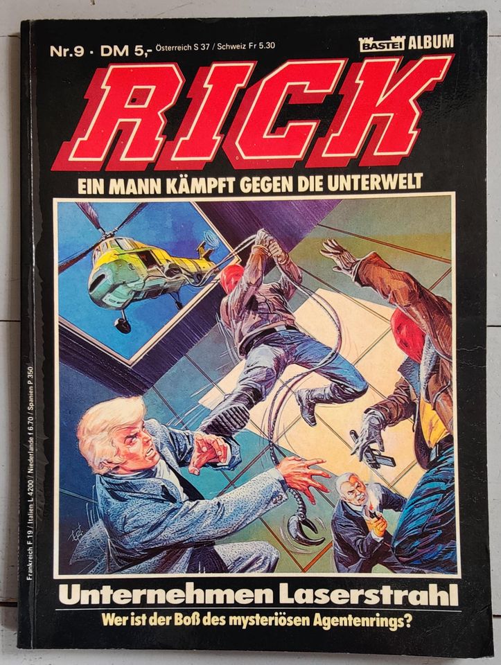 RICK Ein Mann kämpft gg. die Unterwelt BASTEI Comic Album 1983 in Lemgo