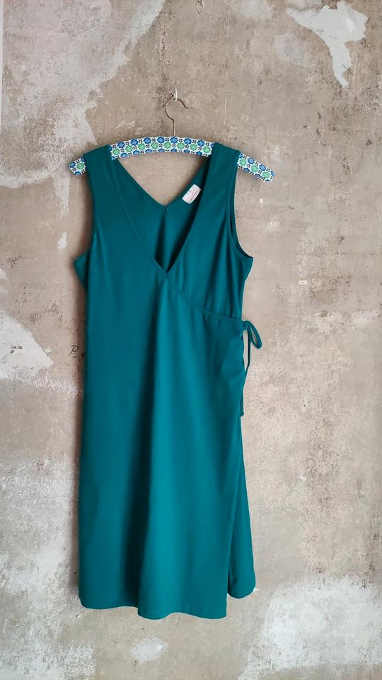 Kleid Wickelkleid Venice Beach L neuwertig türkis Strandkleid in Freiburg im Breisgau