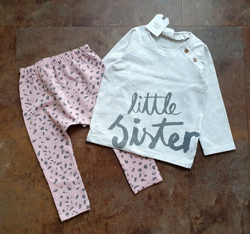 NEXT Baby Set Shirt Leggings Little Sister neu 68 92 littlebee in München