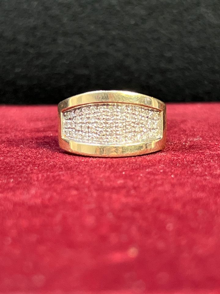 GOLD DAMEN DIAMANT RING 14k 585 Gr. 54 9,67g Gelb Gold in Berlin