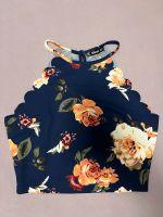 Blaues Blumen Neckholder Top mit Blumen S Rheinland-Pfalz - Wallmerod Vorschau