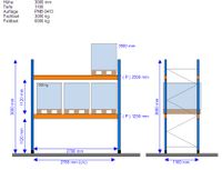Palettenregal Schwerlastregal Stow H: 3,00m L: 11,0m 3.000kg 36PP Rheinland-Pfalz - Neuwied Vorschau