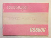 Betriebsanleitung Owner's manual Suzuki Motorrad GS 850 G 10/1978 Baden-Württemberg - Karlsruhe Vorschau