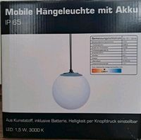 LED Mobile Hängeleuchte mit Akku IP 65 82x22cm Neu mit OVP Baden-Württemberg - Albstadt Vorschau