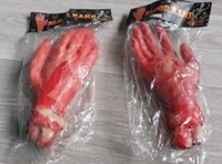 Halloween Blutende Hände mit Knochen 2 Stück Rheinland-Pfalz - Kestert Vorschau