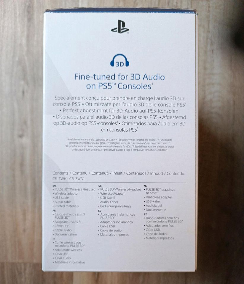 Sony Pulse 3D Audio Wireless Headset inkl. OVP, Adapter und Kabel in Tübingen