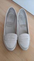 Schuhe Mokassins echt Lack- Leder, weiss, Gr. 40 Bayern - Hallstadt Vorschau