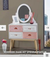 Designer Kommode Diane mit Spiegelaufsatz Kinderzimmer weiß rosa Hessen - Oberursel (Taunus) Vorschau