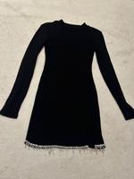 ZARA Strickkleid – Größe S – Schwarz mit Strass-Details Baden-Württemberg - Alfdorf Vorschau