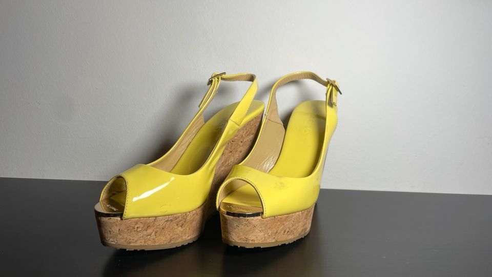 Jimmy Choo damen Schuhe plateau patent lemon 133PELA Gr. 36 neu in Berlin