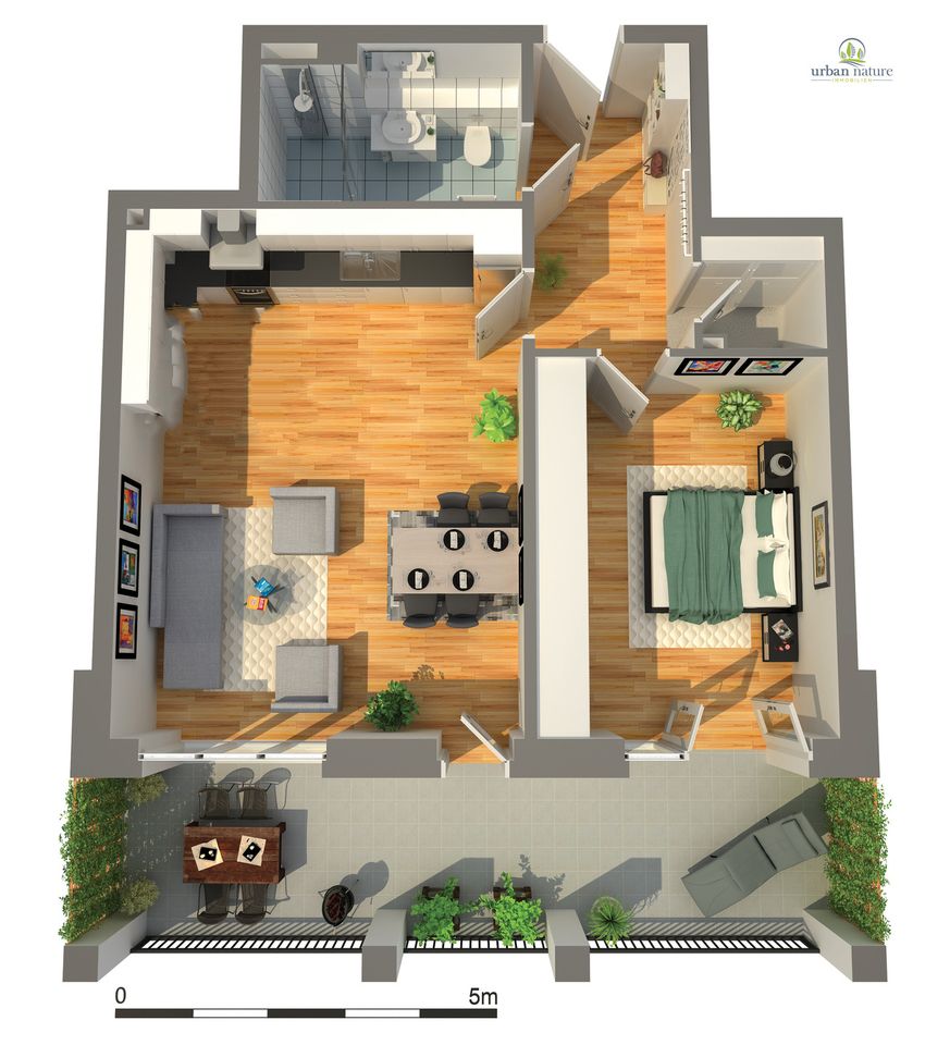 Exklusive 2-Raum-Wohnung mit Loggia in einer charmanten Stadtvilla - ERSTBEZUG in Bad Doberan