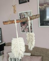 Makramee Feder Wanddeko Wandbehang Macrame Ethno Makrame Boho €* Nordrhein-Westfalen - Selm Vorschau