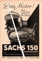 Sachs 150 Werbeanzeige Reklame Vintage-Deko 1951 Baden-Württemberg - Schopfheim Vorschau