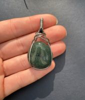 Moosachat Wire Wrapping Pendant handgemacht Anhänger heilstein Dresden - Löbtau-Nord Vorschau